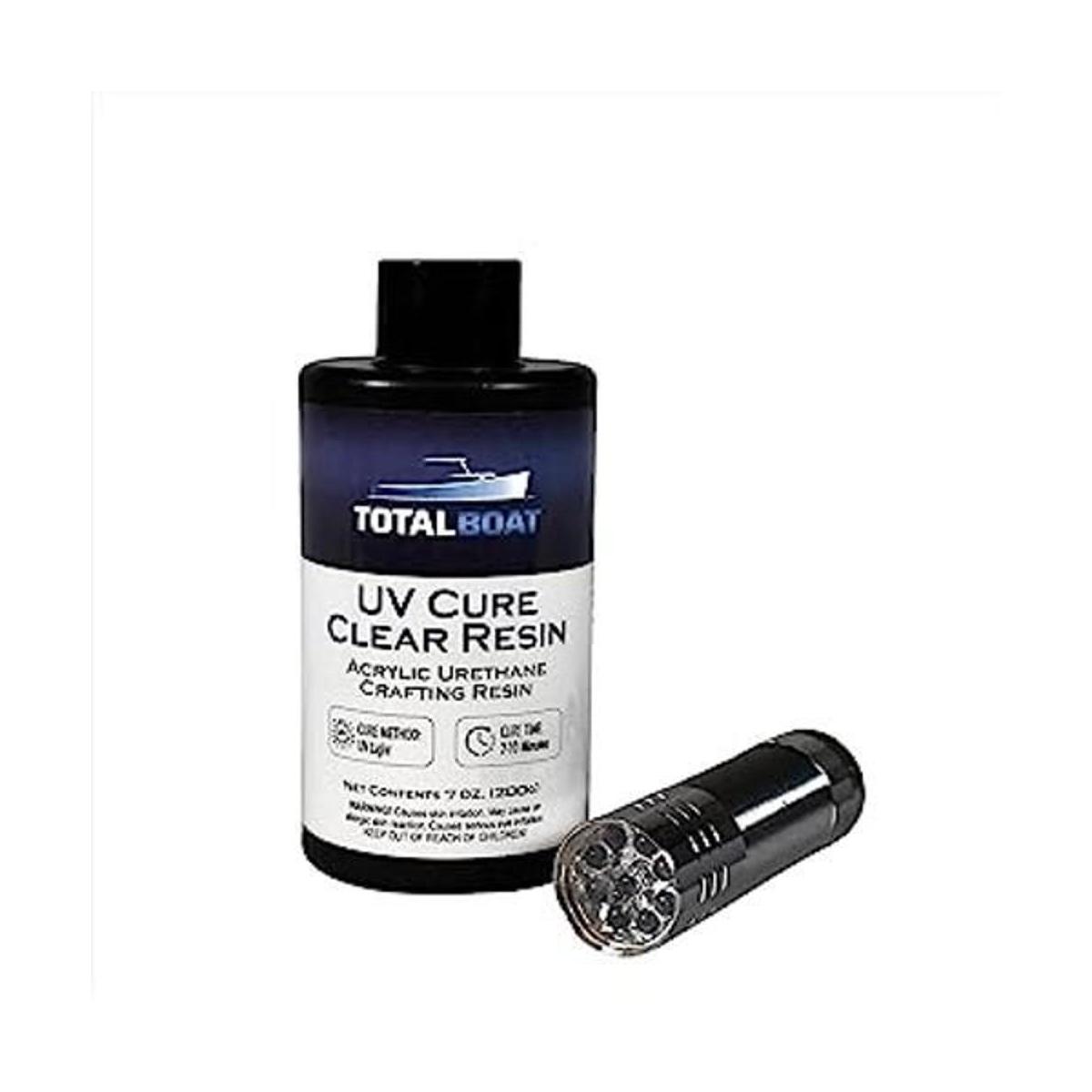 TotalBoat Resina acrílica transparente de secado UV de
