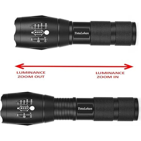 TC1200 Linterna táctica LED de grado militar de 2000