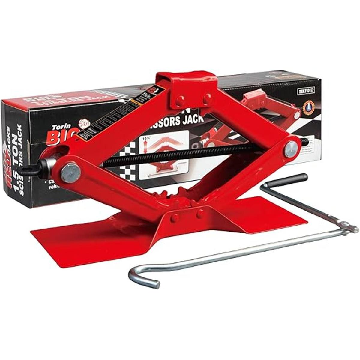 Gato de tijera Torin de 1.5 toneladas Rojo