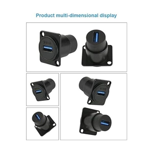Toronce Conector de montaje en panel serie USB 3.0 D_5