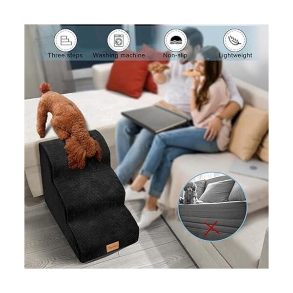 Topmart Rampas de espuma para perros de 3 niveles_6