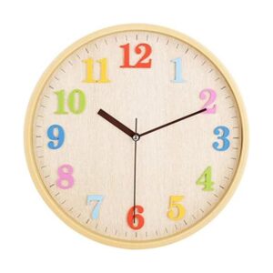Topkey Reloj de pared de aspecto de madera de 12 pulgadas