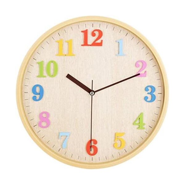Topkey Reloj de pared de aspecto de madera de 12 pulgadas