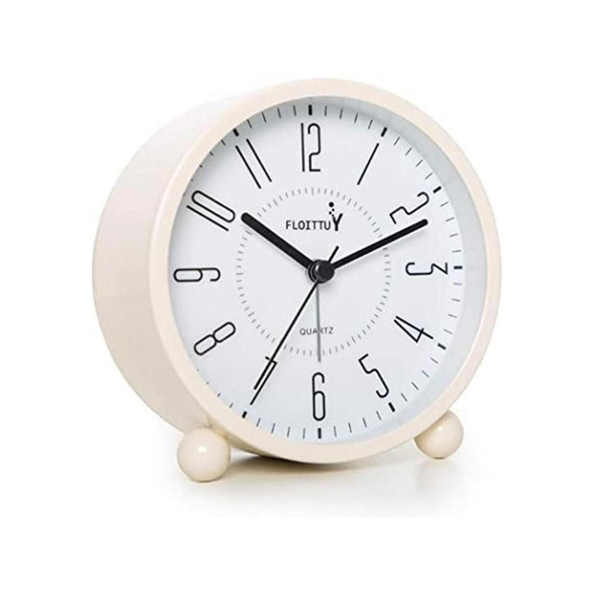 FLOITTUY Reloj despertador súper silencioso de 5 colores