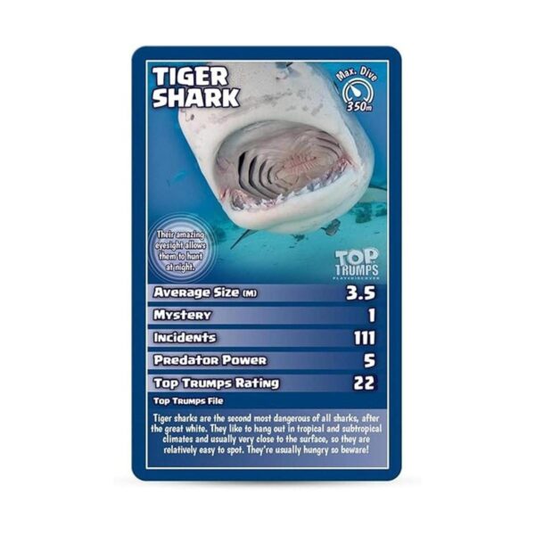 Tiburones Top Trumps Juego de cartas_3