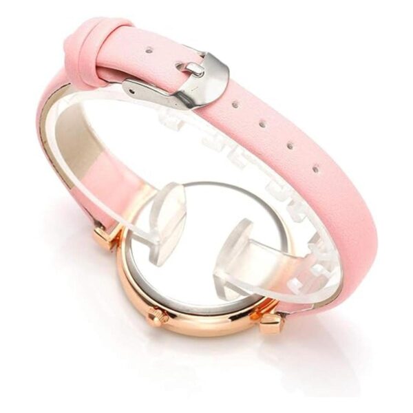 Top Plaza Reloj de pulsera de cuarzo analógico de cuero_3