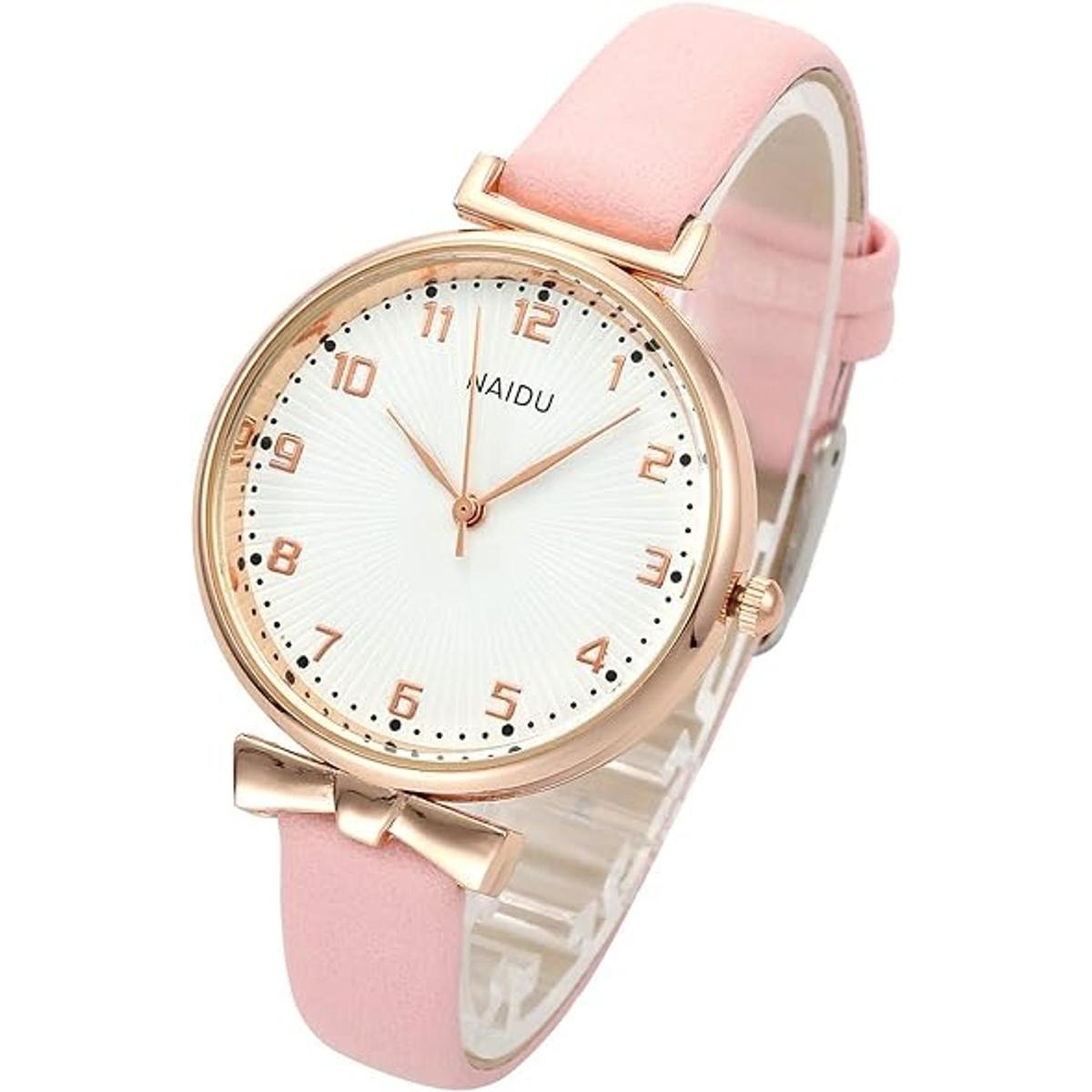 Top Plaza Reloj de pulsera de cuarzo analógico de cuero