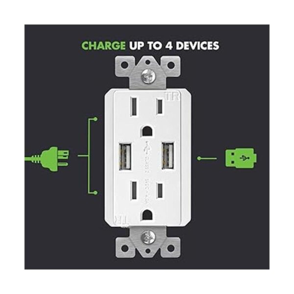 TOPGREENER Toma de pared USB de alta velocidad 4A_2