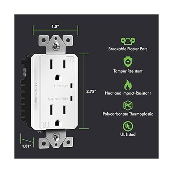 TOPGREENER Receptáculo protector de sobretensiones con_2