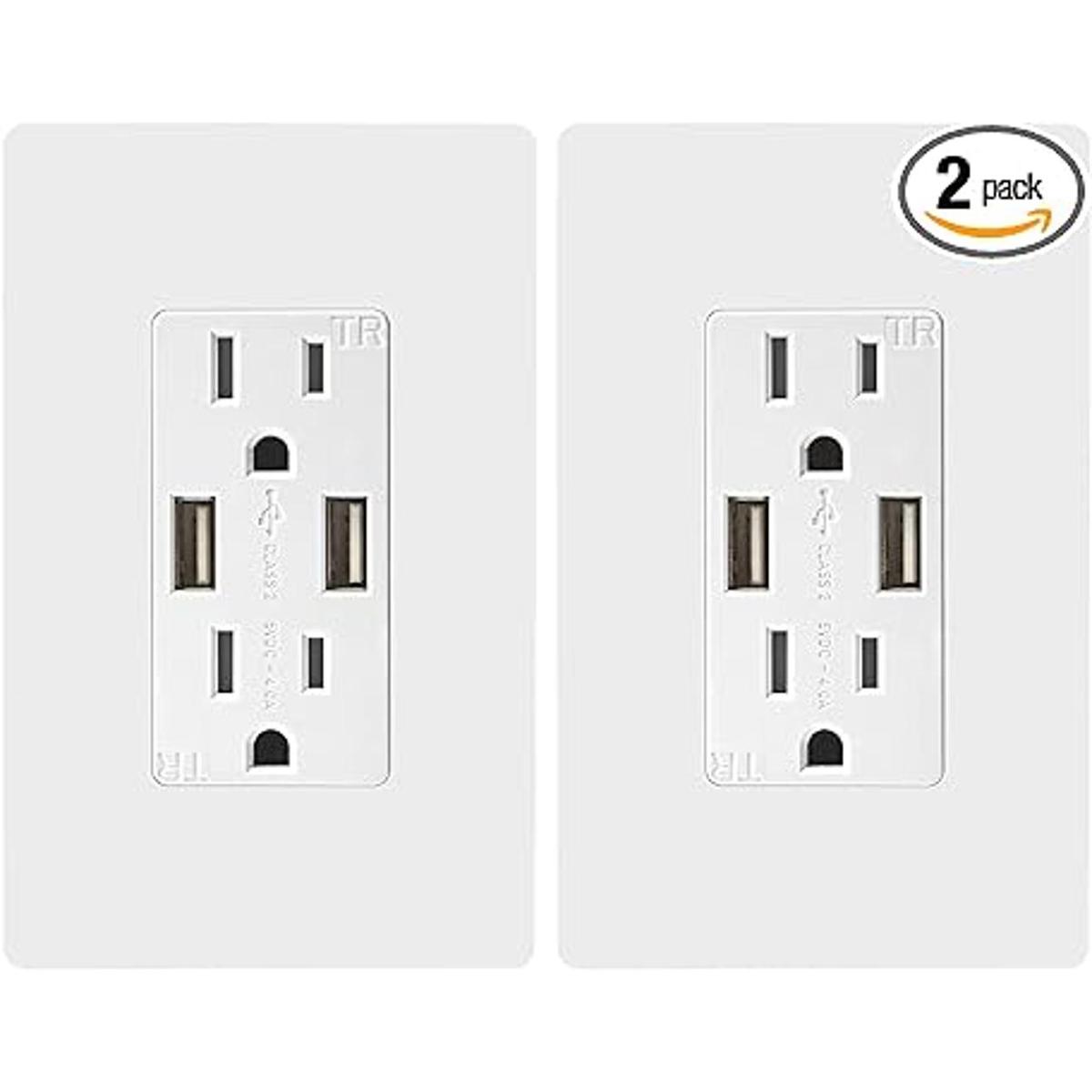 TOPGREENER Toma de pared USB de alta velocidad 4A