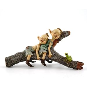 Miniatura de jardín de hadas con doble jardín Pixies_1