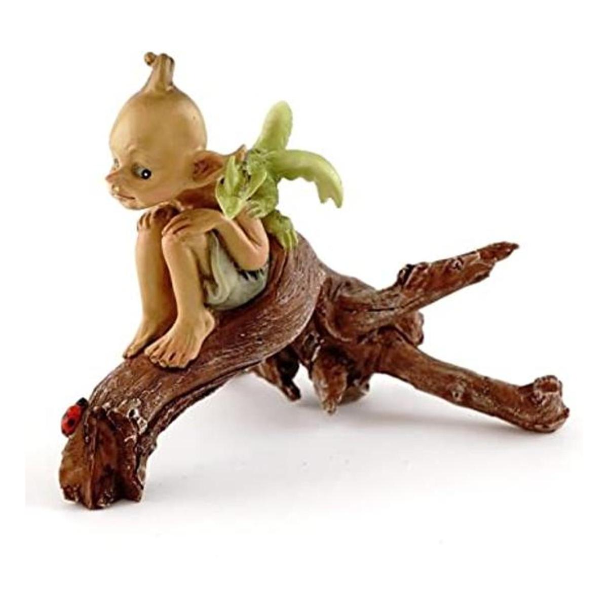 Top Collection Peluche de jardín en miniatura con dragón