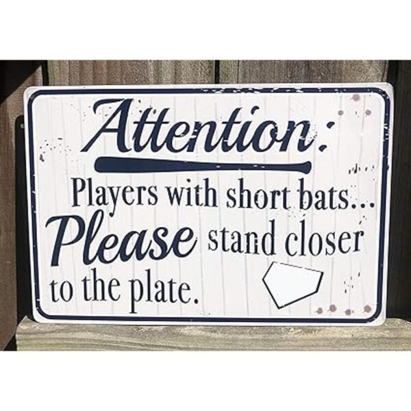 Cartel divertido de lata con texto en inglés Players with_3