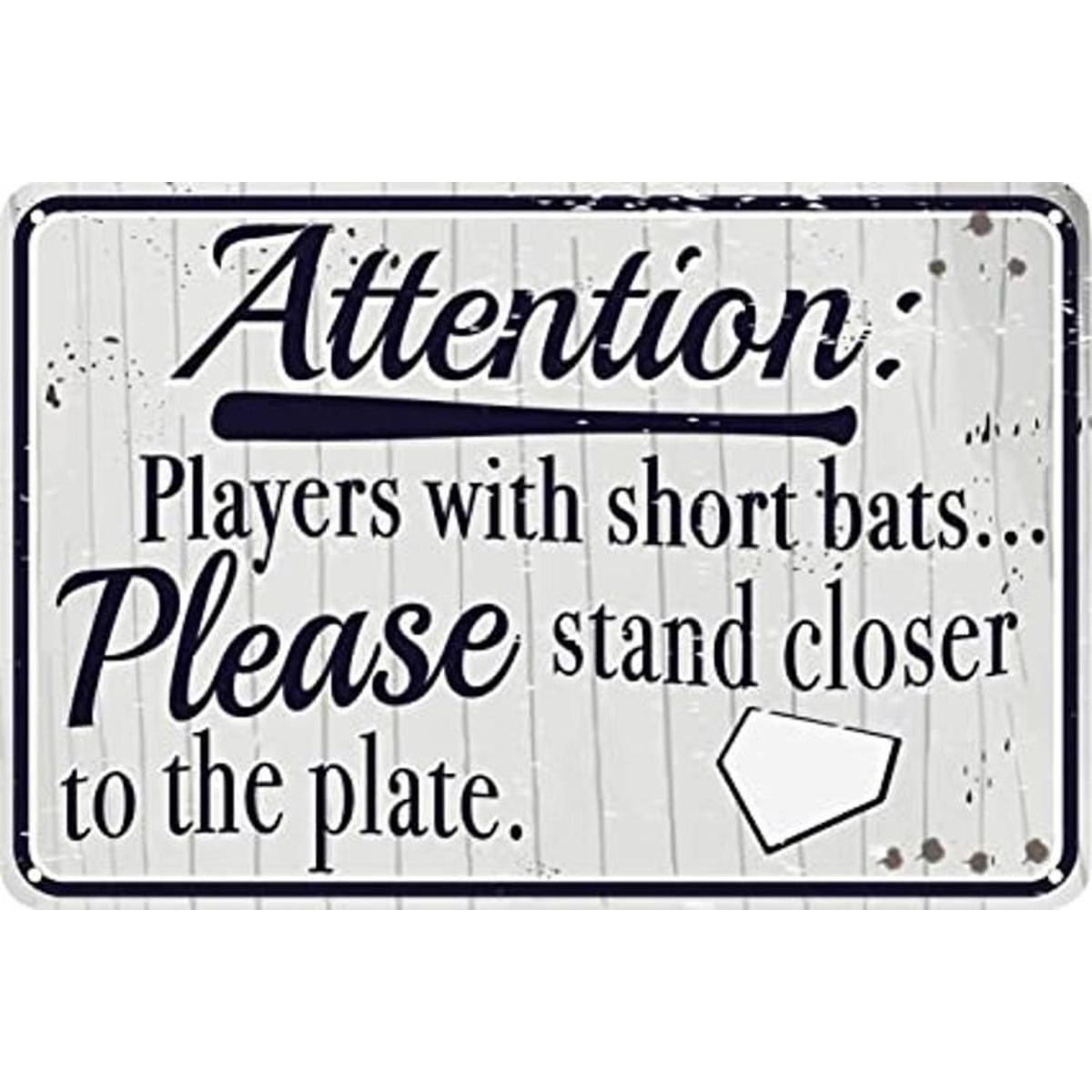 Cartel divertido de lata con texto en inglés Players with