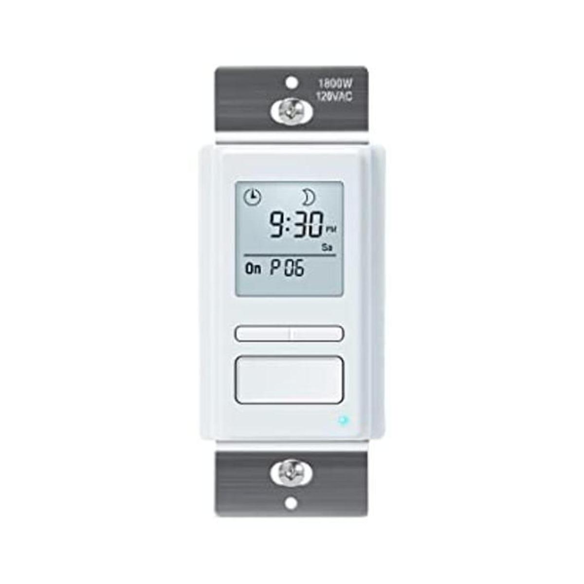 Toolhome Temporizador de interruptor de luz programable de