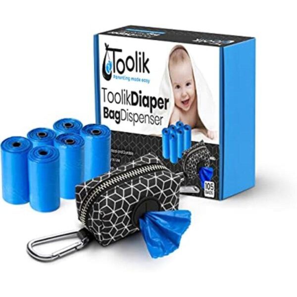 Toolik Dispensador de bolsas de pañales con 105 bolsas_1