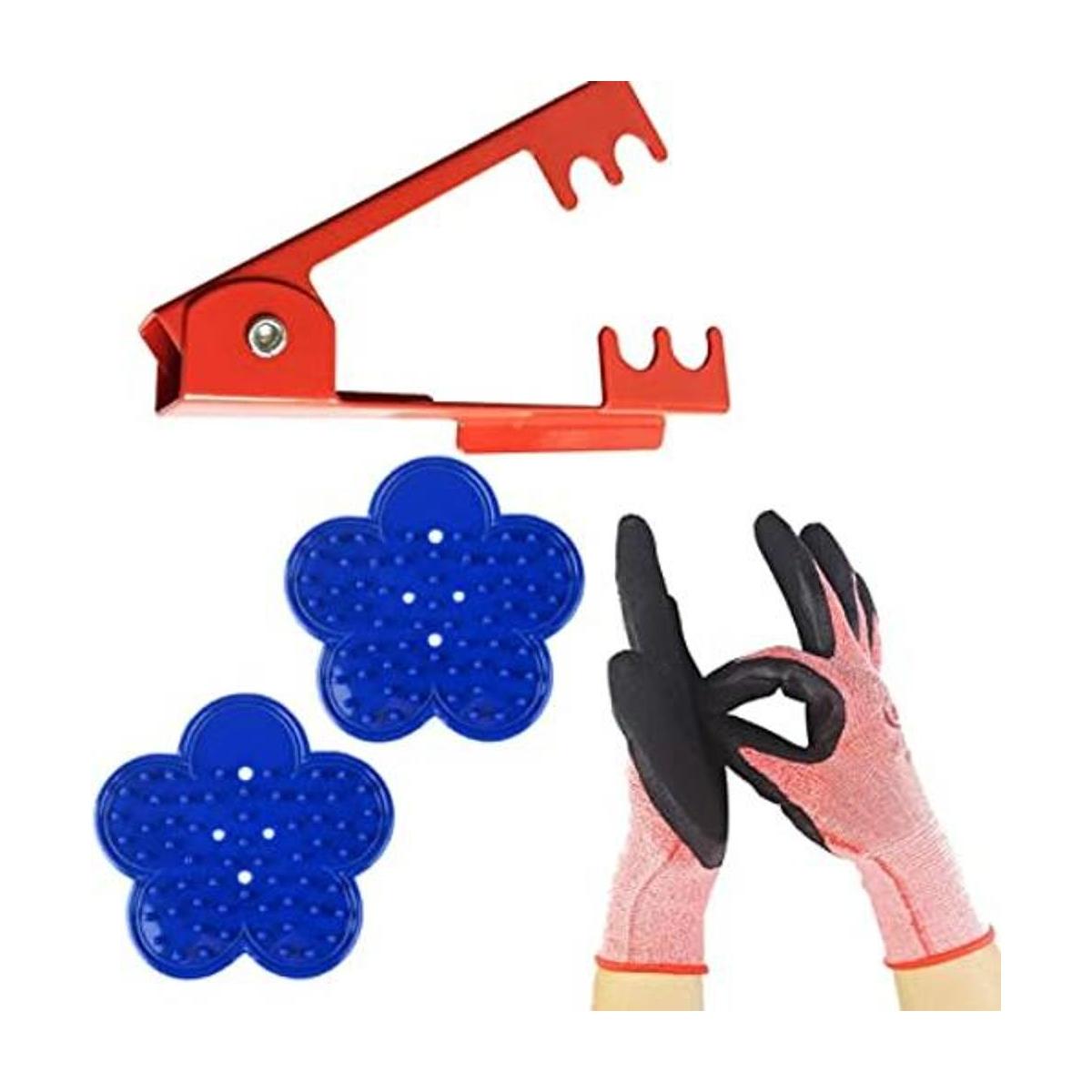 LuFOX Juego de 4 herramientas para remover espinas y hojas