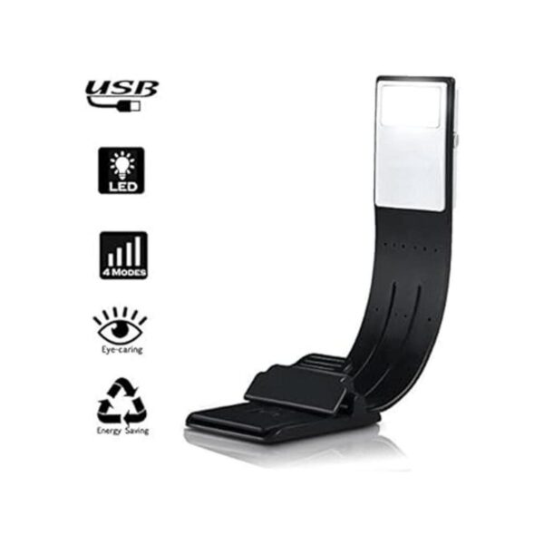 Luz de libro lámpara de lectura LED recargable por USB
