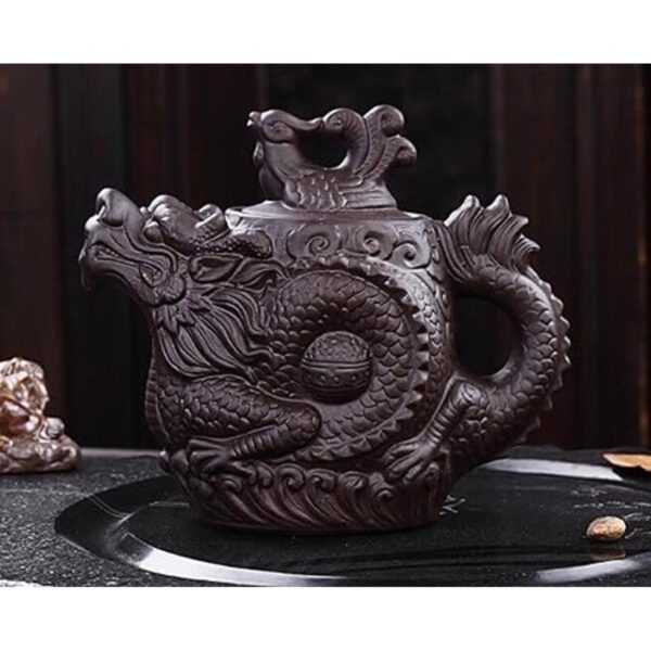 Auténtica tetera Yixing Dragon and Phoenix Tea Pot de gran