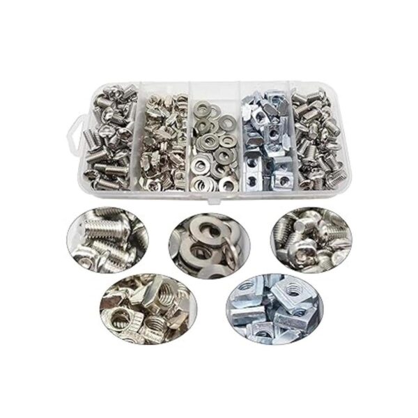 Kit de tuerca de tornillo plateado para conector de_5