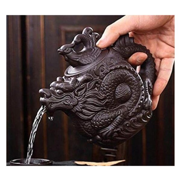 Auténtica tetera Yixing Dragon and Phoenix Tea Pot de gran