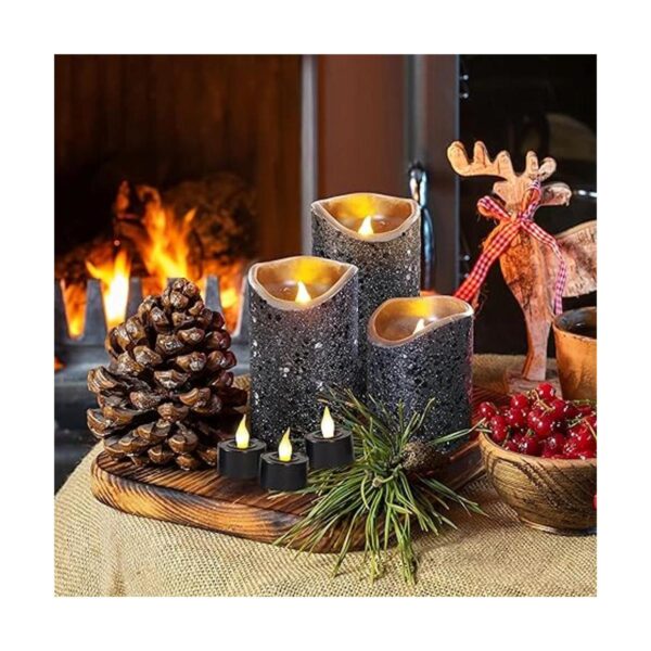 Furora LIGHTING Decoraciones de Halloween velas negras_2