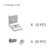 Perfiles de extrusión de aluminio de 1 pulgada x 1 pulgada_2