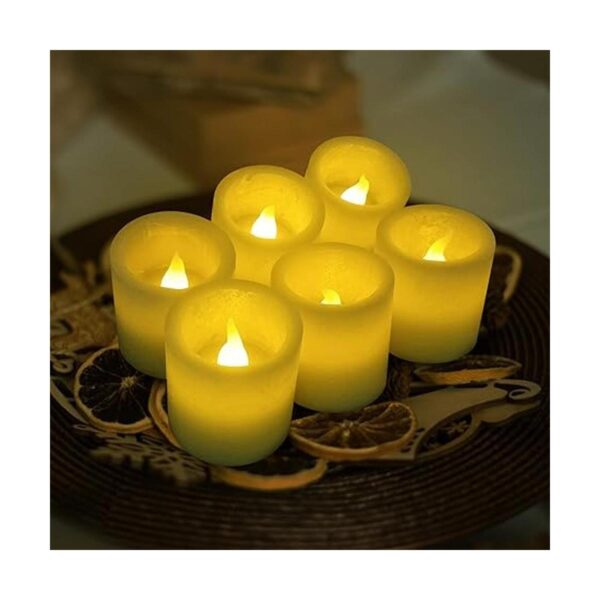 Furora LIGHTING Velas votivas LED verdes paquete de 6_3