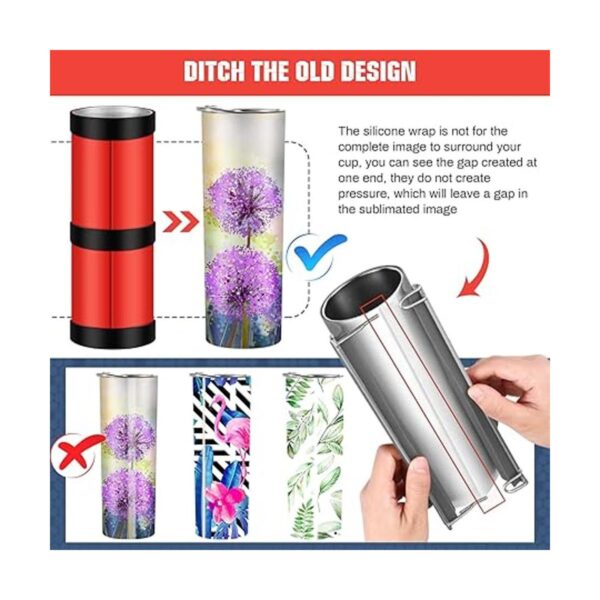 Bandas de silicona para sublimación vaso de sublimación