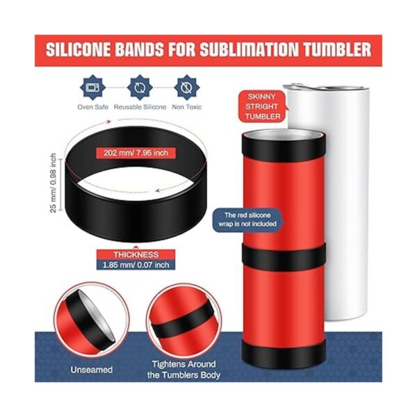 Bandas de silicona para sublimación vaso de sublimación