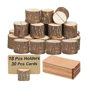 Toncoo 18 soportes para tarjetas de madera de primera_1