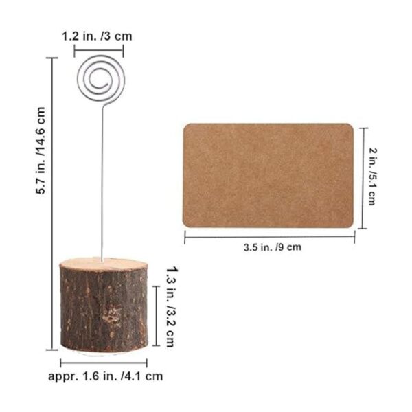 Toncoo 10 soportes para tarjetas de madera de alta calidad_2