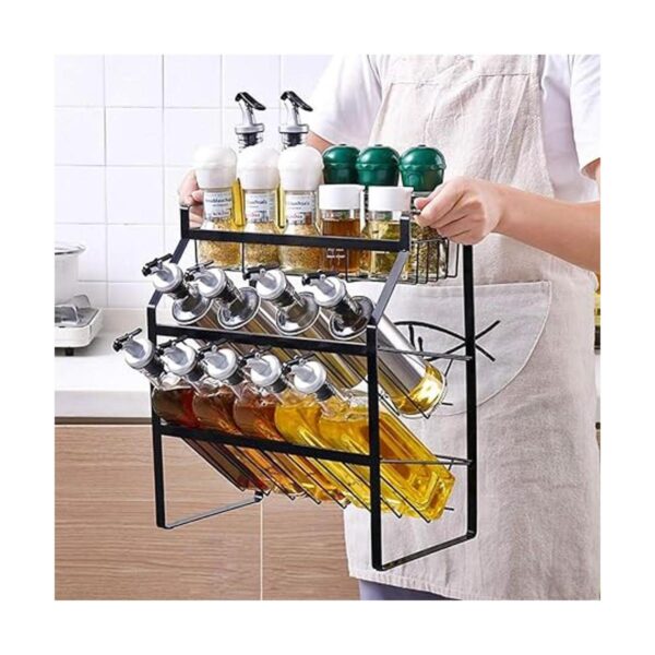 Estante organizador de especias de cocina de 3 niveles