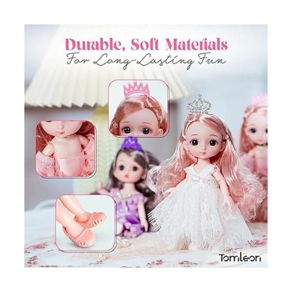Juego de muñecas pequeñas con mini muñecas de princesa_6