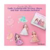 Juego de muñecas pequeñas con mini muñecas de princesa_5