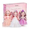 Juego de muñecas pequeñas con mini muñecas de princesa_1