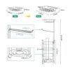 TomCare Soporte de papel higiénico para el inodoro con 4_3