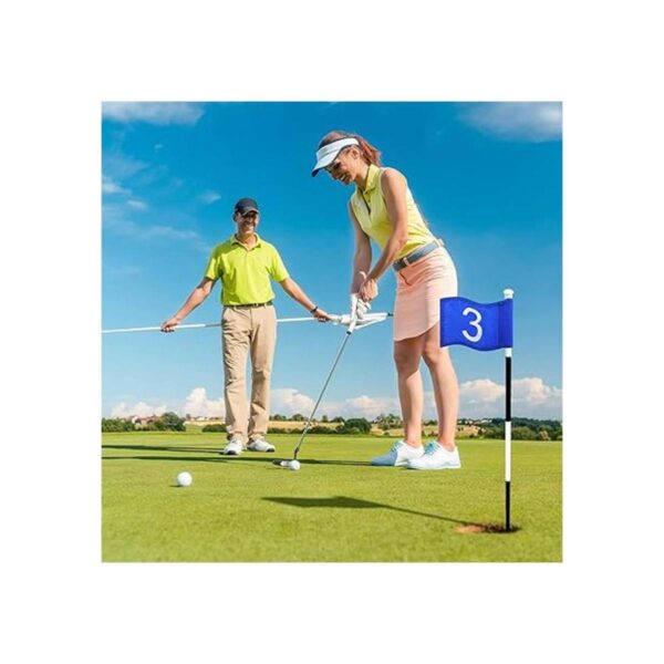 Bandera de golf de 3 piezas con tubo insertado bandera de
