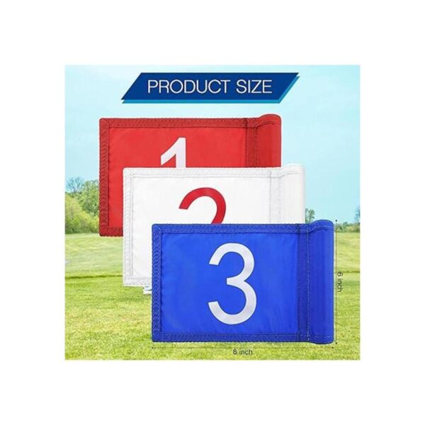 Bandera de golf de 3 piezas con tubo insertado bandera de