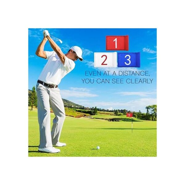 Bandera de golf de 3 piezas con tubo insertado bandera de