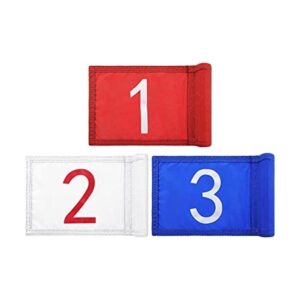Bandera de golf de 3 piezas con tubo insertado bandera de