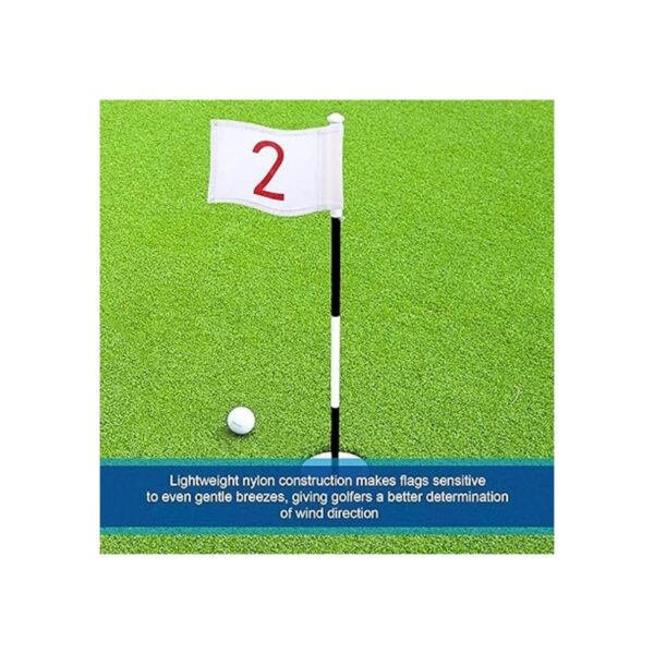 Bandera de golf de 3 piezas con tubo insertado bandera de