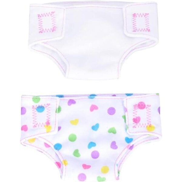 Tomaibaby Ropa de muñeca 2 pañales de muñeca ropa_1