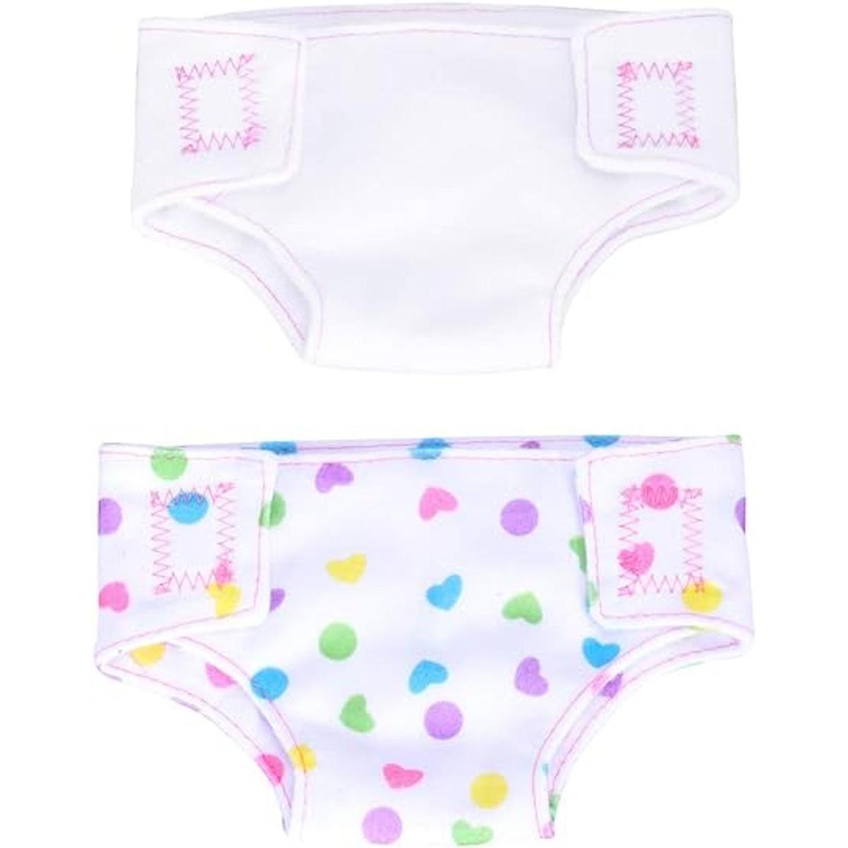 Tomaibaby Ropa de muñeca 2 pañales de muñeca ropa
