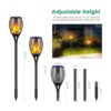 TomCare Luces solares 99 LED más altas y más grandes de_3