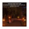 TomCare Luces solares de metal con antorcha solar