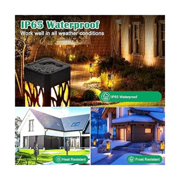 TomCare Luces solares parpadeantes para exteriores luces