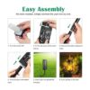 TomCare Luces solares parpadeantes para exteriores luces