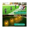 TomCare Luces solares parpadeantes para exteriores luces