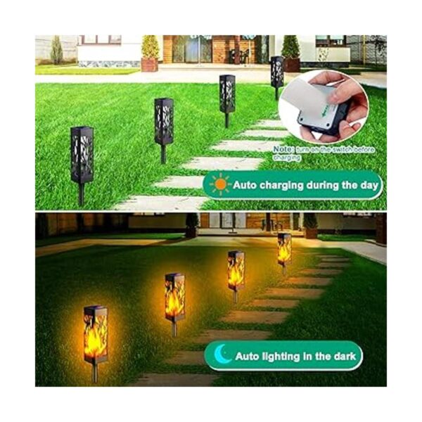 TomCare Luces solares parpadeantes para exteriores luces
